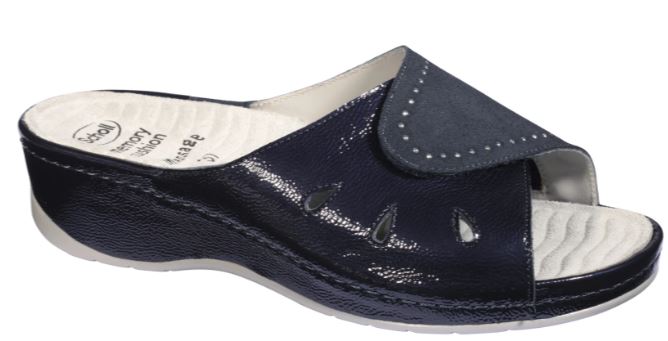 NIVES PATLEASUE-W NAVY BLUE MEMORY CUSHION COMFORT PLUS PELLE PELLE SCAMOSCIATA PU G 37 COLLEZIONE SS20 - Farmacia Artemisia di Montecuollo Dott. Angelo snc