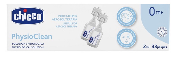 CHICCO SOLUZIONE PHYSIOCLEAN 2 ML 33 PEZZI - Farmacia Artemisia di Montecuollo Dott. Angelo snc