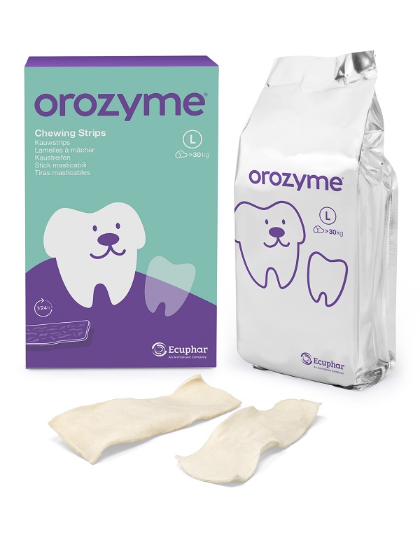 OROZYME CANINE STRISCE ENZIMATICHE MASTICABILI PER CANI DI TAGLIA GRANDE - Farmacia Artemisia di Montecuollo Dott. Angelo snc