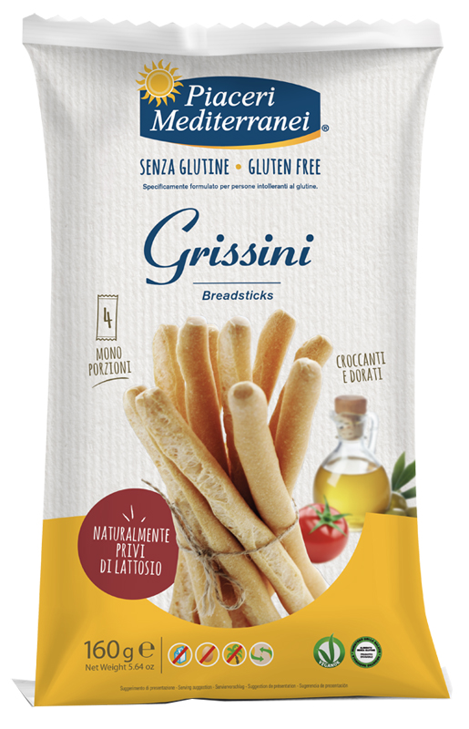 PIACERI MEDITERRANEI GRISSINI 160 G - Farmacia Artemisia di Montecuollo Dott. Angelo snc