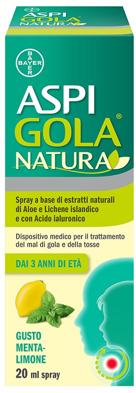 ASPI GOLA NATURA SPRAY MENTA LIMONE 20 ML - Farmacia Artemisia di Montecuollo Dott. Angelo snc
