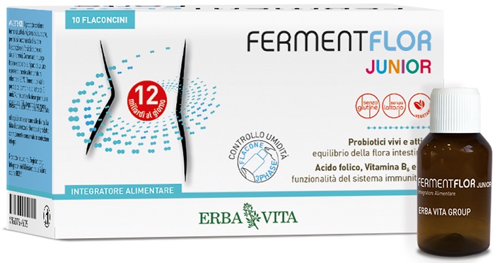 FERMENTFLOR JUNIOR 10 FLACONCINI - Farmacia Artemisia di Montecuollo Dott. Angelo snc