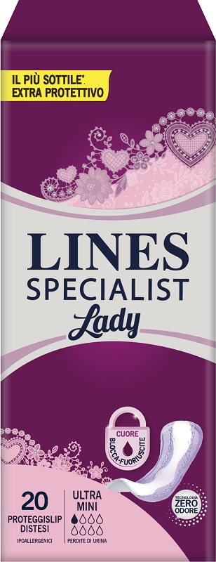 PANNOLONE SAGOMATO LINES SPECIALIST ULTRAMINI 20 PEZZI - Farmacia Artemisia di Montecuollo Dott. Angelo snc