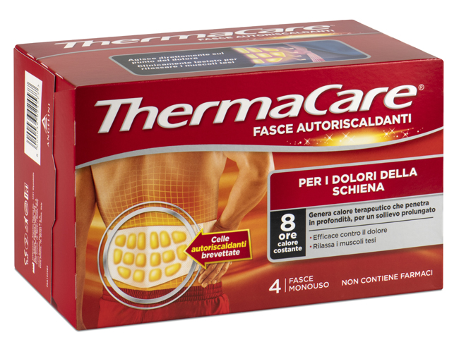 FASCIA AUTORISCALDANTE A CALORE TERAPEUTICO THERMACARE SCHIENA 4 PEZZI - Farmacia Artemisia di Montecuollo Dott. Angelo snc
