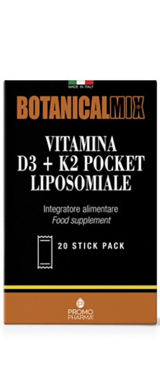 VITAMINA D3 + K2 POCKET BOTANICAL MIX 30 STICK - Farmacia Artemisia di Montecuollo Dott. Angelo snc