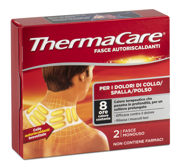 FASCE AUTORISCALDANTI A CALORE TERAPEUTICO THERMACARE COLLO/SPALLA/POLSO 2 PEZZI - Farmacia Artemisia di Montecuollo Dott. Angelo snc