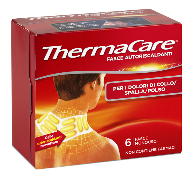 FASCE AUTORISCALDANTI A CALORE TERAPEUTICO THERMACARE COLLO/SPALLA/POLSO 6 PEZZI - Farmacia Artemisia di Montecuollo Dott. Angelo snc