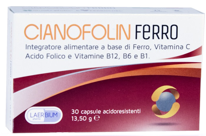 CIANOFOLIN FERRO 30 CAPSULE - Farmacia Artemisia di Montecuollo Dott. Angelo snc