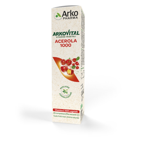 ARKOVITAL ACEROLA 1000 EFFERVESCENTE 20 COMPRESSE - Farmacia Artemisia di Montecuollo Dott. Angelo snc