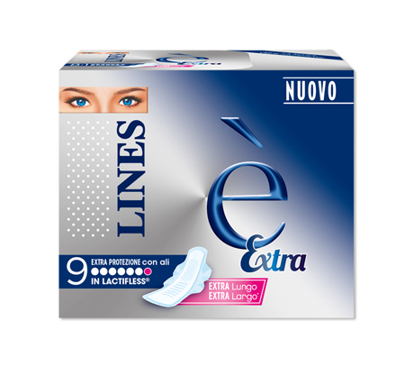 LINES E' EXTRA ASSORBENTI 9 PEZZI - Farmacia Artemisia di Montecuollo Dott. Angelo snc