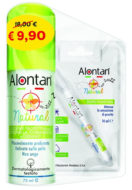 BI PACK NATURAL SPRAY 75 ML + AFTERBITE DOPO PUNTURA 14 ML - Farmacia Artemisia di Montecuollo Dott. Angelo snc