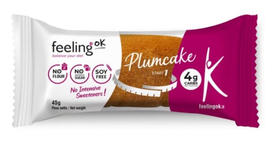 FEELING OK PLUM CAKE VANIGLIA E LIMONE START 45 G - Farmacia Artemisia di Montecuollo Dott. Angelo snc