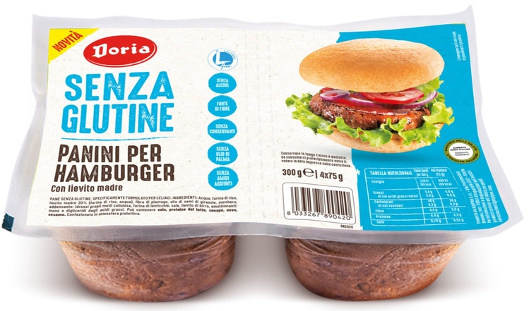 DORIA PANINI HAMBURGER 4X75 G - Farmacia Artemisia di Montecuollo Dott. Angelo snc