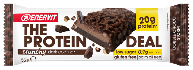 ENERVIT PROTEIN DEAL DOUBLE CHOCO STORM 55 G - Farmacia Artemisia di Montecuollo Dott. Angelo snc