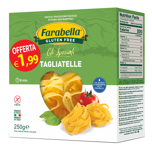 FARABELLA TAGLIATELLE 250G PROMO - Farmacia Artemisia di Montecuollo Dott. Angelo snc