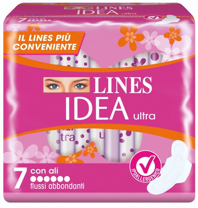 LINES IDEA ULTRA FLUSSI ABBONDANTI 7 PEZZI - Farmacia Artemisia di Montecuollo Dott. Angelo snc