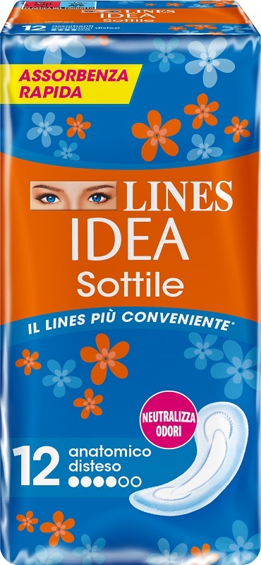 LINES IDEA SOTTILI ANATOMICI 12 PEZZI - Farmacia Artemisia di Montecuollo Dott. Angelo snc