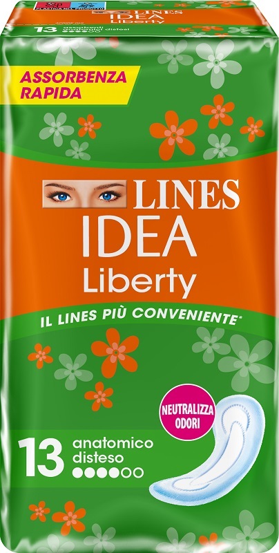 LINES IDEA LIBERTY DWCT ANATOMICI 13 PEZZI - Farmacia Artemisia di Montecuollo Dott. Angelo snc
