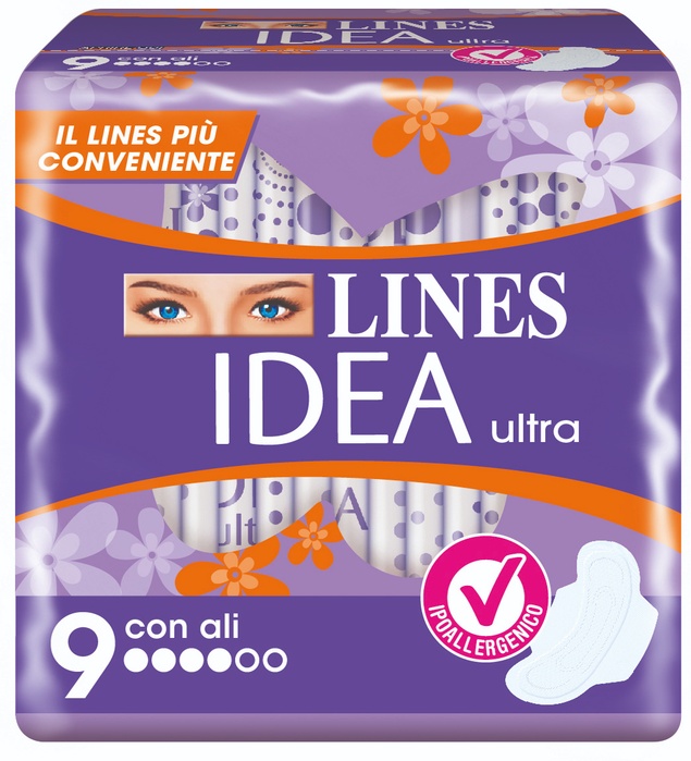 LINES IDEA ULTRA GIORNO ALI 9 PEZZI - Farmacia Artemisia di Montecuollo Dott. Angelo snc