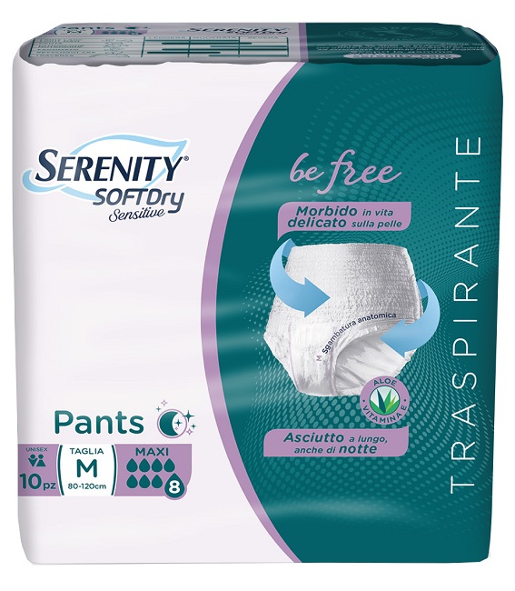 SERENITY PANTS SD SENSITIVE BE FREE MAXI M 10 PEZZI - Farmacia Artemisia di Montecuollo Dott. Angelo snc