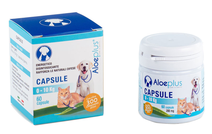 ALOEPLUS CAPSULE CANI/GATTI 0-10 KG - Farmacia Artemisia di Montecuollo Dott. Angelo snc