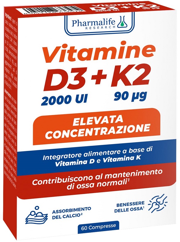 VITAMINE D3+K2 60 COMPRESSE - Farmacia Artemisia di Montecuollo Dott. Angelo snc