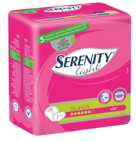 PANNOLONE PER INCONTINENZA SERENITY LIGHT LADY SUPER 12 PEZZI - Farmacia Artemisia di Montecuollo Dott. Angelo snc