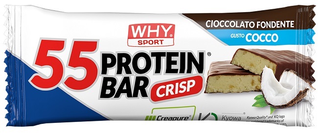 WHYSPORT 55 PROTEIN BAR CIOCCOLATO FONDENTE COCCO 55 G - Farmacia Artemisia di Montecuollo Dott. Angelo snc