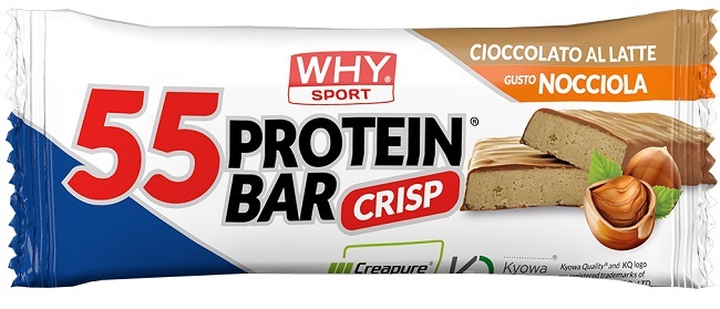 WHYSPORT 55 PROTEIN BAR CIOCCOLATO AL LATTE NOCCIOLA 55 G - Farmacia Artemisia di Montecuollo Dott. Angelo snc