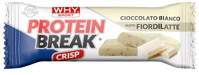 WHYSPORT PROTEIN BREAK CIOCCOLATO BIANCO FIORDILATTE 30 G - Farmacia Artemisia di Montecuollo Dott. Angelo snc