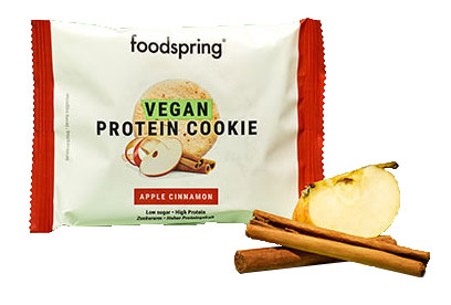 VEGAN PROTEIN COOKIE MELA E CANNELLA 50 G - Farmacia Artemisia di Montecuollo Dott. Angelo snc