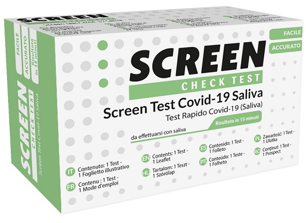 SCREEN TEST ANTIGENICO RAPIDO AUTODIAGNOSTICO COVID-19 SARS-COV-2 CAMPIONI SALIVARI SELFTEST COVID SALIVA SCREEN - Farmacia Artemisia di Montecuollo Dott. Angelo snc