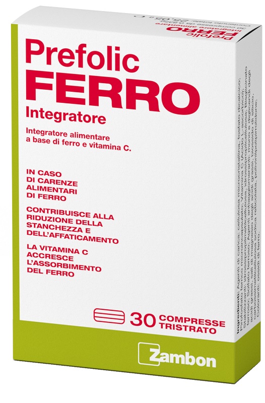 PREFOLIC FERRO 30 COMPRESSE - Farmacia Artemisia di Montecuollo Dott. Angelo snc