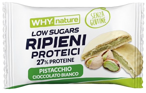 WHYNATURE RIPIENI PROTEICI PISTACCHIO CIOCCOLATO BIANCO 17 G - Farmacia Artemisia di Montecuollo Dott. Angelo snc