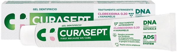 CURASEPT GEL DENTIFRICIO ADS DNA TRATTAMENTO ASTRINGENTE 75 ML - Farmacia Artemisia di Montecuollo Dott. Angelo snc