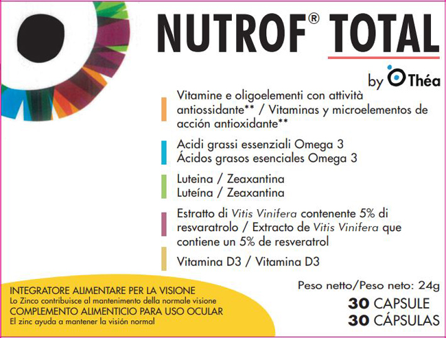 NUTROF TOTAL 30 CAPSULE - Farmacia Artemisia di Montecuollo Dott. Angelo snc