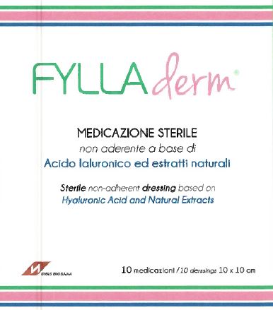 MEDICAZIONE NON ADERENTE FYLLADERM A BASE DI ACIDO IALURONICO 10 X 10 CM 10 BUSTE - Farmacia Artemisia di Montecuollo Dott. Angelo snc