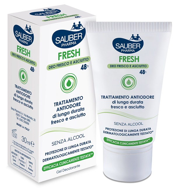 SAUBER FRESH DEODORANTE GEL ASTUCCIO 30 ML - Farmacia Artemisia di Montecuollo Dott. Angelo snc