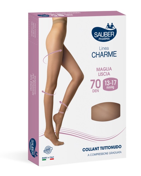 SAUBER CHARME COLLANT 70 DENARI TUTTONUDO ML NERO 2 - Farmacia Artemisia di Montecuollo Dott. Angelo snc