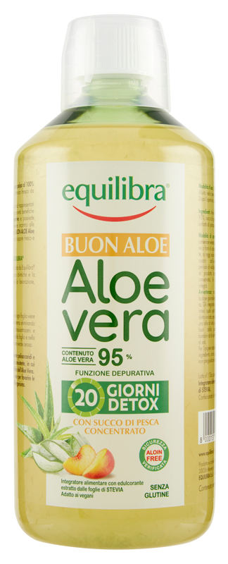 BUON ALOE VERA 95% CON SUCCO DI PESCA CONCENTRATO 1 LITRO - Farmacia Artemisia di Montecuollo Dott. Angelo snc