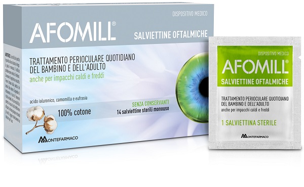 AFOMILL SALVIETTINE OFTALMICHE 14 PEZZI - Farmacia Artemisia di Montecuollo Dott. Angelo snc