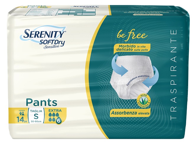 SERENITY PANTS SD SENSITIVE BE FREE EXTRA TAGLIA S 14 PEZZI - Farmacia Artemisia di Montecuollo Dott. Angelo snc