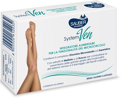 SAUBER SYSTEM VEN 30 CAPSULE - Farmacia Artemisia di Montecuollo Dott. Angelo snc
