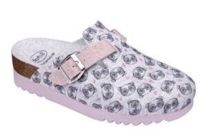 CALZATURA AMIATA 2,0 PRINTED FELT WOMAN LIGHT GREY/PINK 40 - Farmacia Artemisia di Montecuollo Dott. Angelo snc