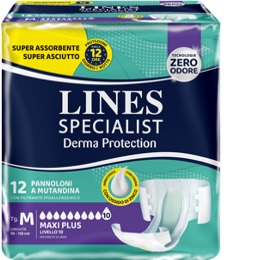 PANNOLONE A MUTANDINA LINES SPECIALIST DERMA MAXI XL 20 PEZZI - Farmacia Artemisia di Montecuollo Dott. Angelo snc