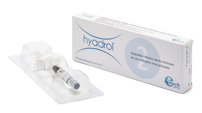 SIRINGA INTRA-ARTICOLARE HYADROL CON ACIDO IALURONICO 1% E ADELMITROL 2% CAPACITA' 2 ML - Farmacia Artemisia di Montecuollo Dott. Angelo snc