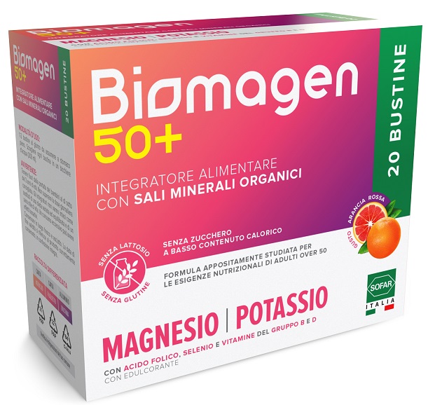 BIOMAGEN 50+ SENZA ZUCCHERI 20 BUSTINE - Farmacia Artemisia di Montecuollo Dott. Angelo snc