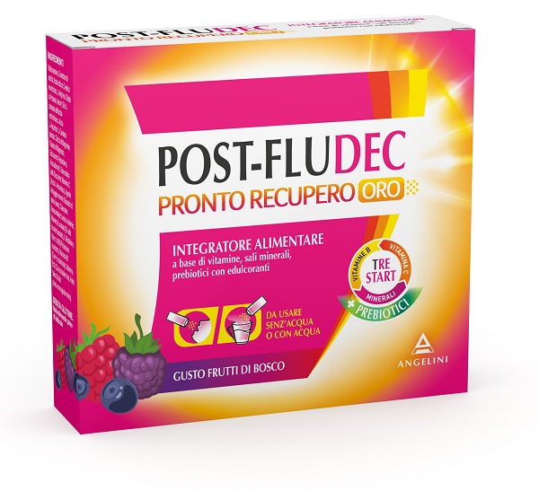 POSTFLUDEC FRUTTI DI BOSCO PRONTO RECUPERO ORO 12 BUSTINE - Farmacia Artemisia di Montecuollo Dott. Angelo snc