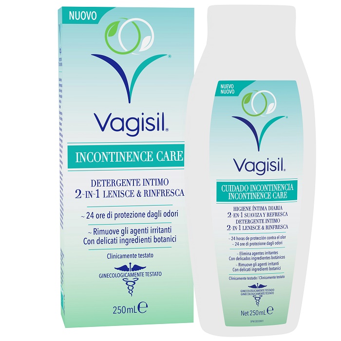 VAGISIL INCONTINENCE CARE DETERGENTE INTIMO 2IN1 LENISCE & RINFRESCA 250 ML - Farmacia Artemisia di Montecuollo Dott. Angelo snc