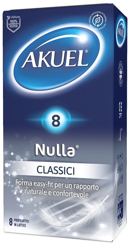 PROFILATTICO AKUEL NULLA CLASSICO 8 PEZZI - Farmacia Artemisia di Montecuollo Dott. Angelo snc